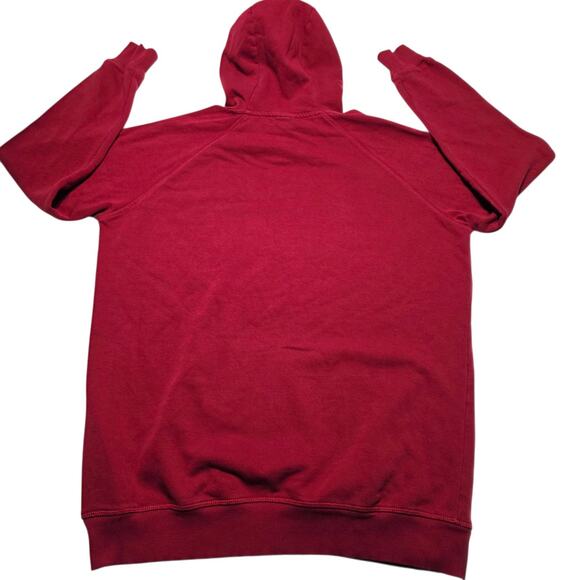 Gymshark Hoodie Men's Burgundy GSLC Lifting Club Pullover Sweatshirt Gym Medium - Picture 2 of 6